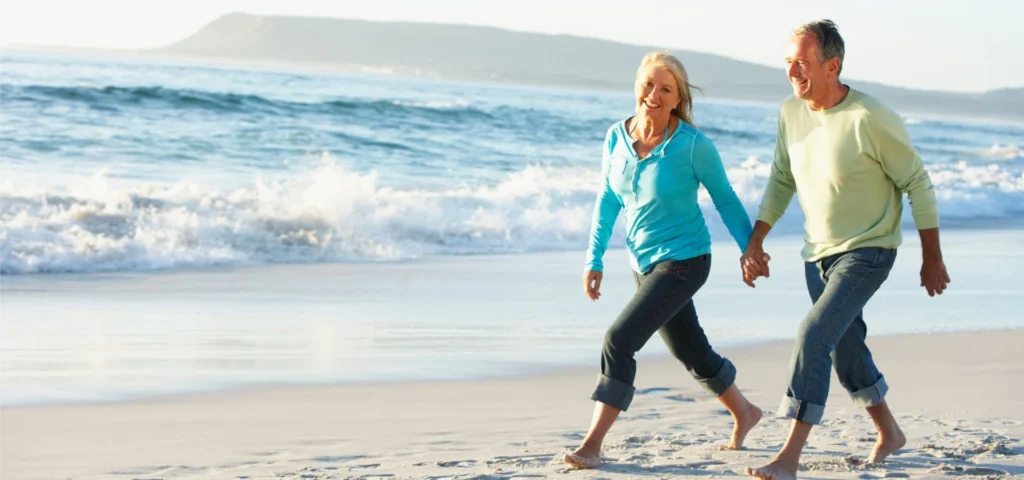 Couple Walking on the Beach